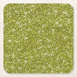 Porta-copo De Papel Quadrado Brilho verde impresso