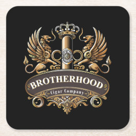 Porta-copo De Papel Quadrado Brotherhood Cigar Company