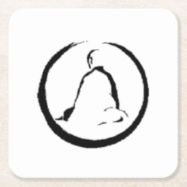 Porta-copo De Papel Quadrado Buda Zen Meditando Apoio de Papel para Copos