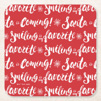 Porta-copo De Papel Quadrado Buddy, o Elf | Sorrir é o meu padrão favorito