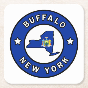 Porta-copo De Papel Quadrado Búfalo Nova York
