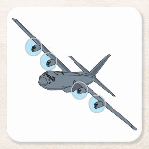 Porta-copo De Papel Quadrado C-130 Hércules