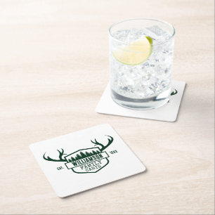 Porta-copo De Papel Quadrado Cabine florestal personalizada