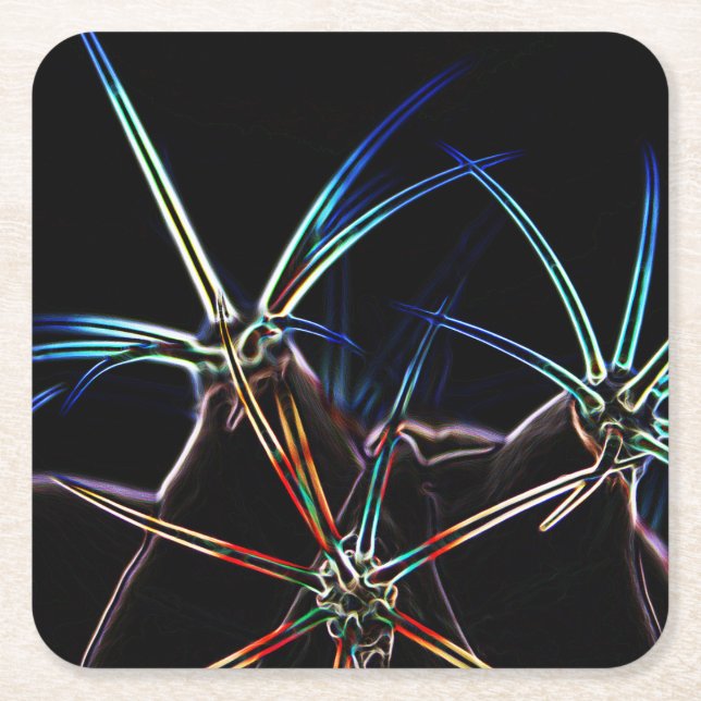 Porta-copo De Papel Quadrado Cactus 1 (Frente)