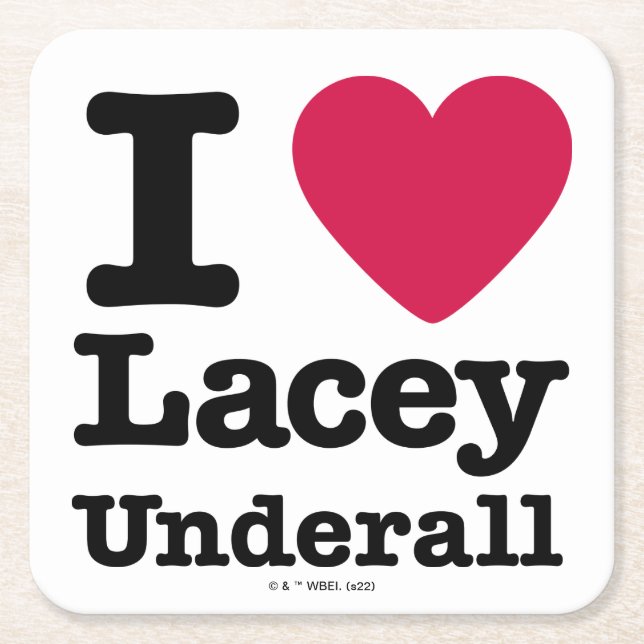 Porta-copo De Papel Quadrado Caddyshack | I Love Lacey Underall (Frente)