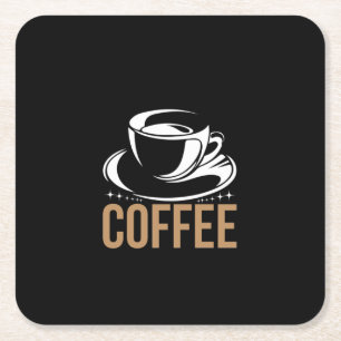 Porta-copo De Papel Quadrado Café