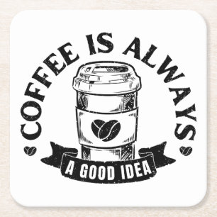 Porta-copo De Papel Quadrado Café é sempre uma boa ideia