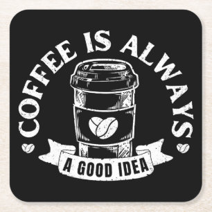Porta-copo De Papel Quadrado Café é sempre uma boa ideia
