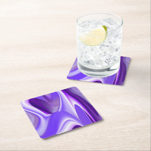 Porta-copo De Papel Quadrado Caixa de Favoritos Sonhos de Arco-Íris de Flor Rox