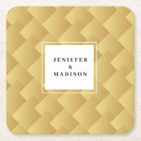 caixa de ouro metálica falsa contendo seu nome