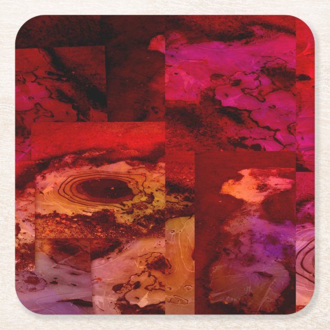 Porta-copo De Papel Quadrado Calçada (Frente)