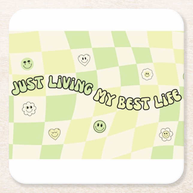 Porta-copo De Papel Quadrado cambaleador (Frente)