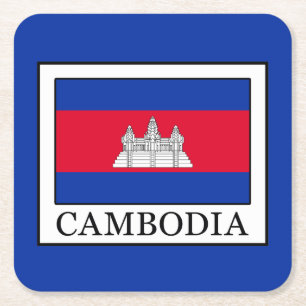 Porta-copo De Papel Quadrado Camboja