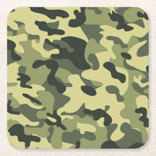 Porta-copo De Papel Quadrado Camo