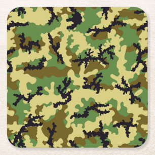 Porta-copo De Papel Quadrado Camuflagem florestal