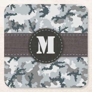 Porta-copo De Papel Quadrado Camuflagem urbana
