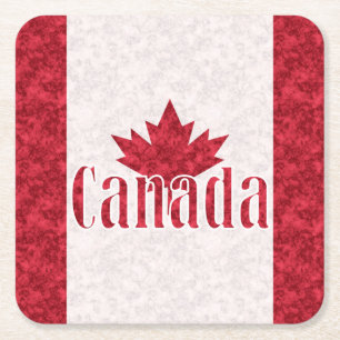 Porta-copo De Papel Quadrado Canadá, bandeira