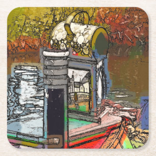 PORTA-COPO DE PAPEL QUADRADO CANAIS