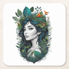 Porta-copo De Papel Quadrado canção da floresta