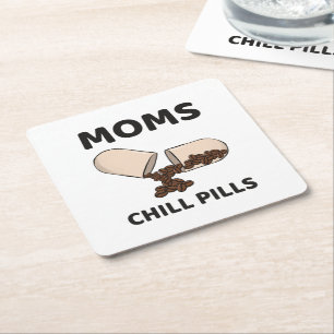 Porta-copo De Papel Quadrado Cápsula de Grão de Café Pílulas de Relaxamento da