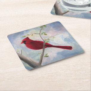 Porta-copo De Papel Quadrado Cardinal