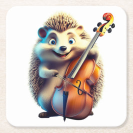 Porta-copo De Papel Quadrado Caricatura, Cartoon, Ilustração Um musical