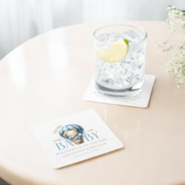 Porta-copo De Papel Quadrado Carro Azul-Balão do Bear