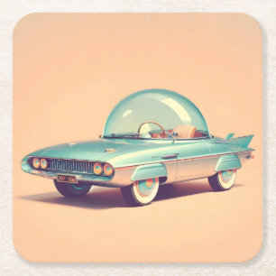 Porta-copo De Papel Quadrado Carro Blaster de Bolha Futurista Atômica