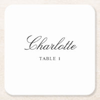 Cartão De Escolta De Casamento Elegante, Cartão De