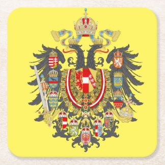 Porta-copo De Papel Quadrado Casaco de Habsburg da Porta copos de Armas