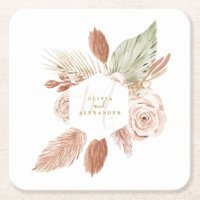 Casamento de Flores Secas Tropicais Boho Pampas