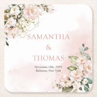 Casamento de ouro com rosas de Blush de eucalipto