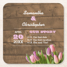 Casamento Personalizado de Tulips & Barnwood Paste