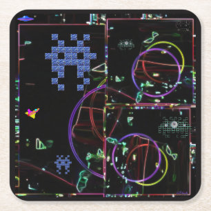 Porta-copo De Papel Quadrado Cascata de Jogos Eletrônicos