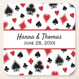 Porta-copo De Papel Quadrado Casino Theme Las Vegas