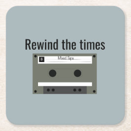 Porta-copo De Papel Quadrado Cassette, Mixed Tape