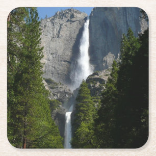 Porta-copo De Papel Quadrado Cataratas de Yosemite II do Parque Nacional de Yos
