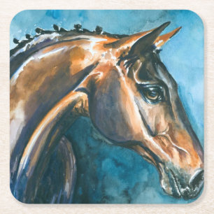 Porta-copo De Papel Quadrado Cavalo