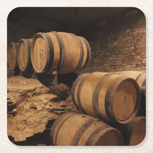 Porta-copo De Papel Quadrado Caverna De Vinho (Frente)