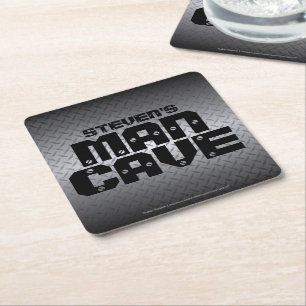 Porta-copo De Papel Quadrado Caverna Personalizada De Placa De Diamante De Aço