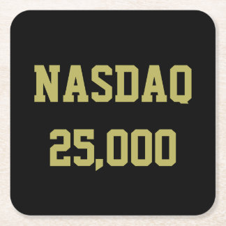 Porta-copo De Papel Quadrado Celebração da Bolsa de Valores NASDAQ 25000