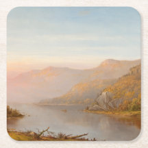 Cena do rio das Montanhas (outono do Hudson)