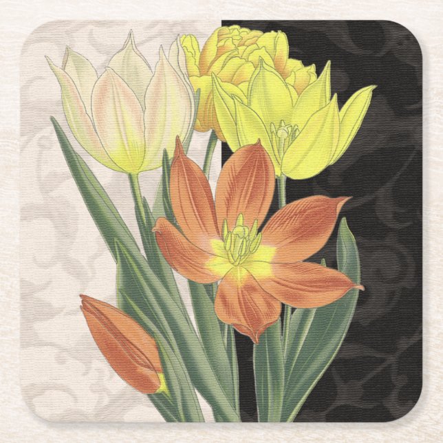 Porta-copo De Papel Quadrado Centrepeça II (Frente)