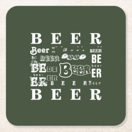 Porta-copo De Papel Quadrado Cerveja