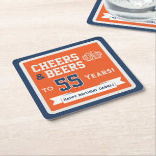 Porta-copo De Papel Quadrado Cervejas com Tema Esportivo e Brindes Festa de Ani
