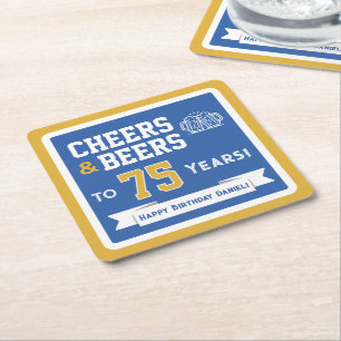 Porta-copo De Papel Quadrado Cervejas com Tema Esportivo e Brindes Festa de Ani