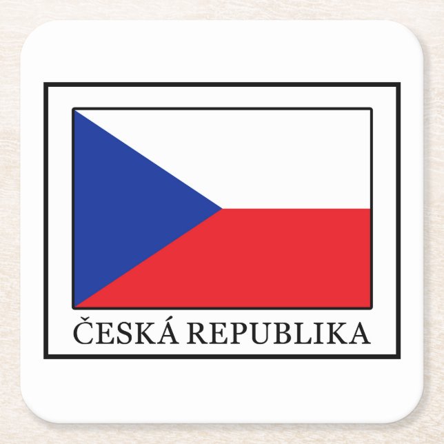 Porta-copo De Papel Quadrado Ceska Republika (Frente)