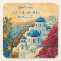 Chá de Bebê Santorini Grego Cítrico Mediterrâneo