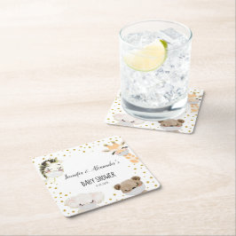 Porta-copo De Papel Quadrado Chá de fraldas