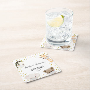 Porta-copo De Papel Quadrado Chá de fraldas